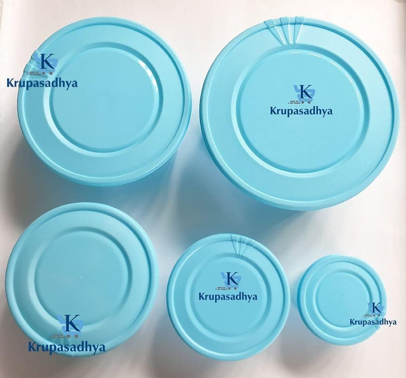 Krupasadhya Transparent Round Box for khakhra Papad Chapati Roti Storage Box and Container Airtight Big Box Dry Fruits and Food Container - Image 2