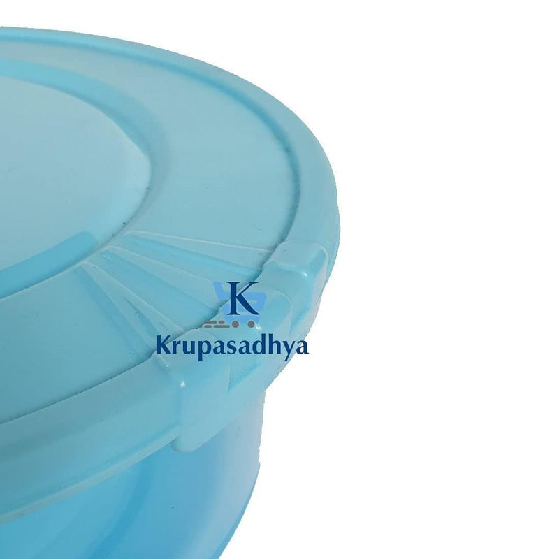 Krupasadhya Transparent Round Box for khakhra Papad Chapati Roti Storage Box and Container Airtight Big Box Dry Fruits and Food Container - Image 4