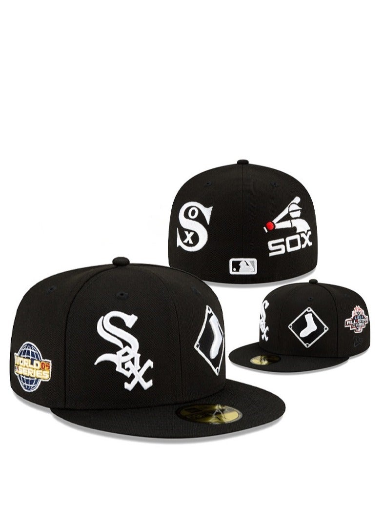 NEW ERA Chicago White Sox Baseball Cap, Classic Team Logo, AA Quality, Flat - Brim Hat - 58.7cm 