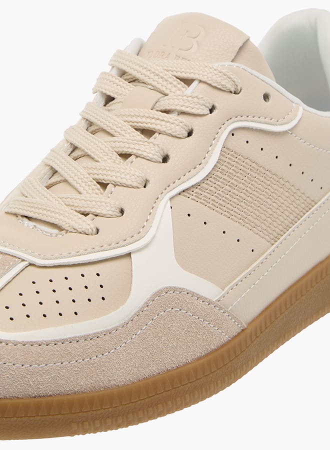 Flora Bella By Shoexpress Womens Textured Lace-Up Ankle Sneakers  - Image 4