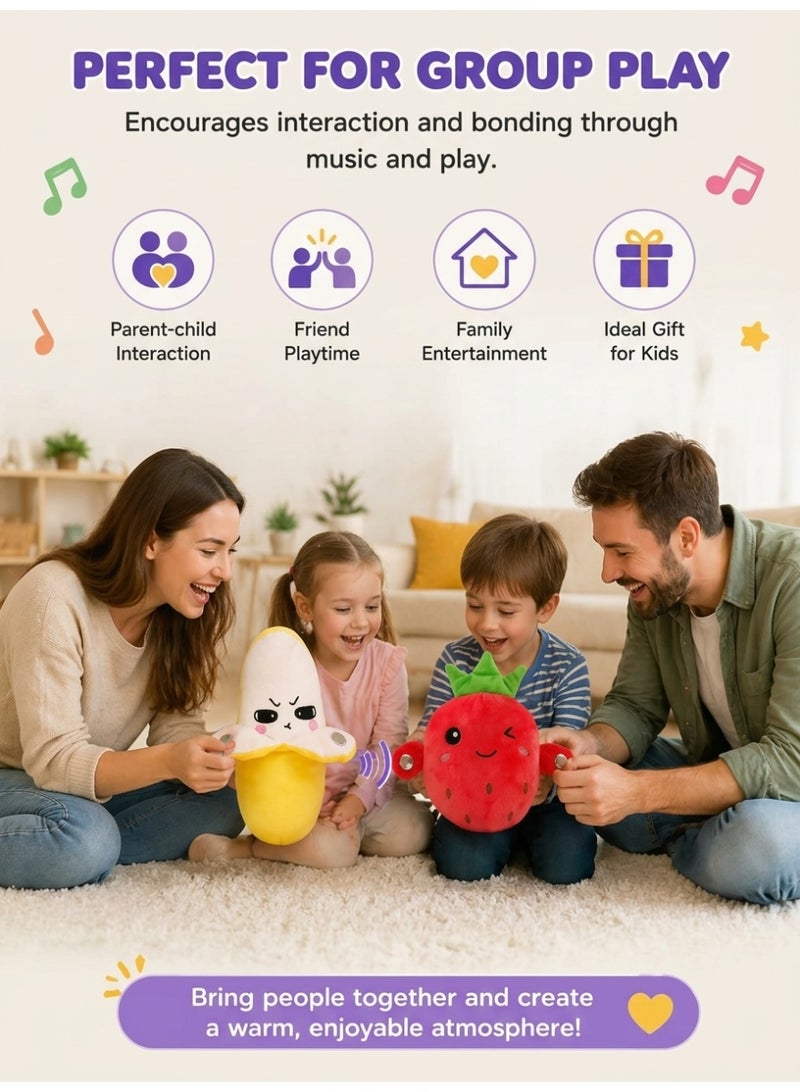 جُودِيَّة مجموعة ألعاب حسية موسيقية تفاعلية للأطفال، تشمل دمى موز محشوة ناعمة مع أصوات ومؤثرات موسيقية. لعبة تعليمية وأنشطة تعلم مبكر للأطفال، تدعم تنمية المهارات الحسية، وتعزز التفاعل بين الوالدين والأطفال، وتدعم اللعب الجماعي، وتُعد هدية ممتعة لأعياد الميلاد والمناسبات الخاصة - Image 5