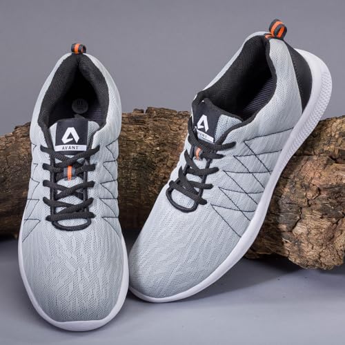 AVANT Mens Ultra Light Grey Running Shoe - 7 UK (AVMSH007-CL02-7) - Image 3