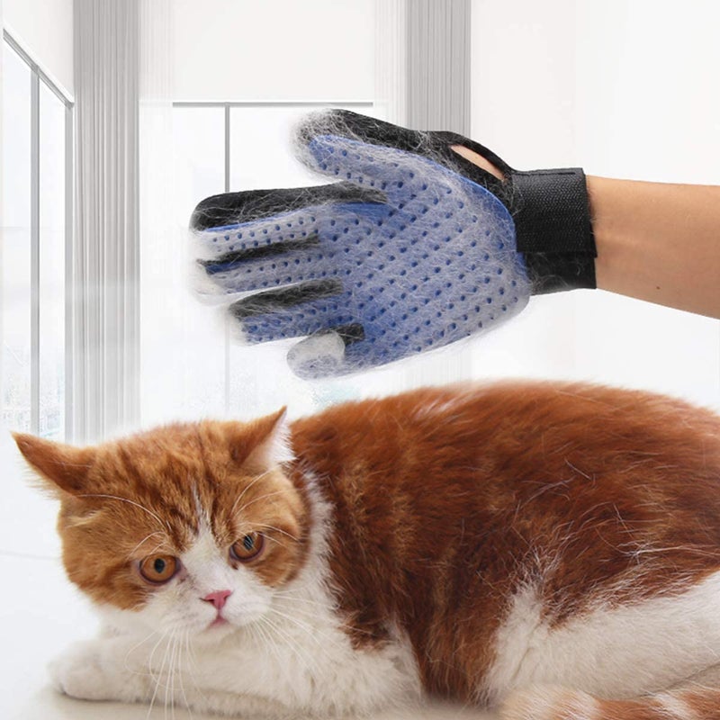 LAVNIK Pet Grooming Glove For Dogs and Cats Gentle Deshedding Brush, Massaging tool, Efficient Pet Hair Remover, Perfect for Long & Short Fur, Deshedding Bath Brush, Only Right Hand Massaging Glove for Dogs & Cats - Image 3