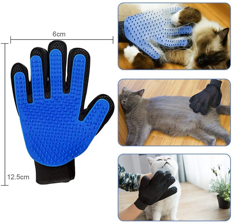 LAVNIK Pet Grooming Glove For Dogs and Cats Gentle Deshedding Brush, Massaging tool, Efficient Pet Hair Remover, Perfect for Long & Short Fur, Deshedding Bath Brush, Only Right Hand Massaging Glove for Dogs & Cats - Image 5