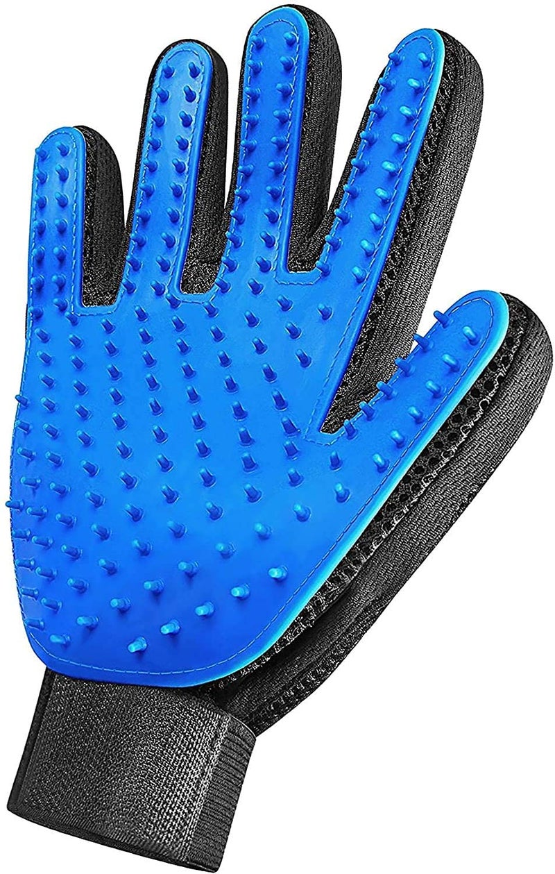 LAVNIK Pet Grooming Glove For Dogs and Cats Gentle Deshedding Brush, Massaging tool, Efficient Pet Hair Remover, Perfect for Long & Short Fur, Deshedding Bath Brush, Only Right Hand Massaging Glove for Dogs & Cats - Image 1