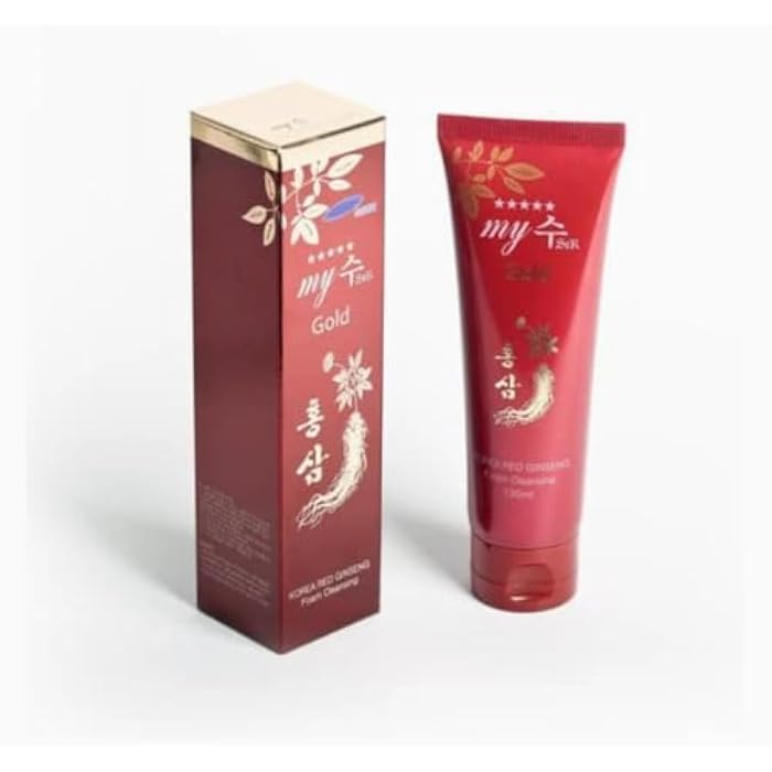 KOREAN RED GINSENG FOAM CLEANSING 130ml. Deep cleansing of the skin surface, removing sebum, dirt, makeup and giving you a smooth skin. - Image 1