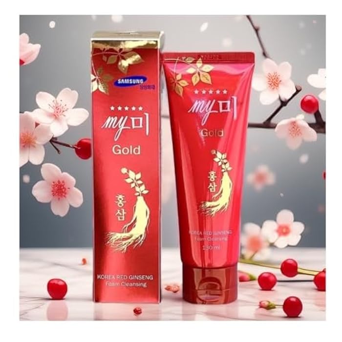KOREAN RED GINSENG FOAM CLEANSING 130ml. Deep cleansing of the skin surface, removing sebum, dirt, makeup and giving you a smooth skin. - Image 2