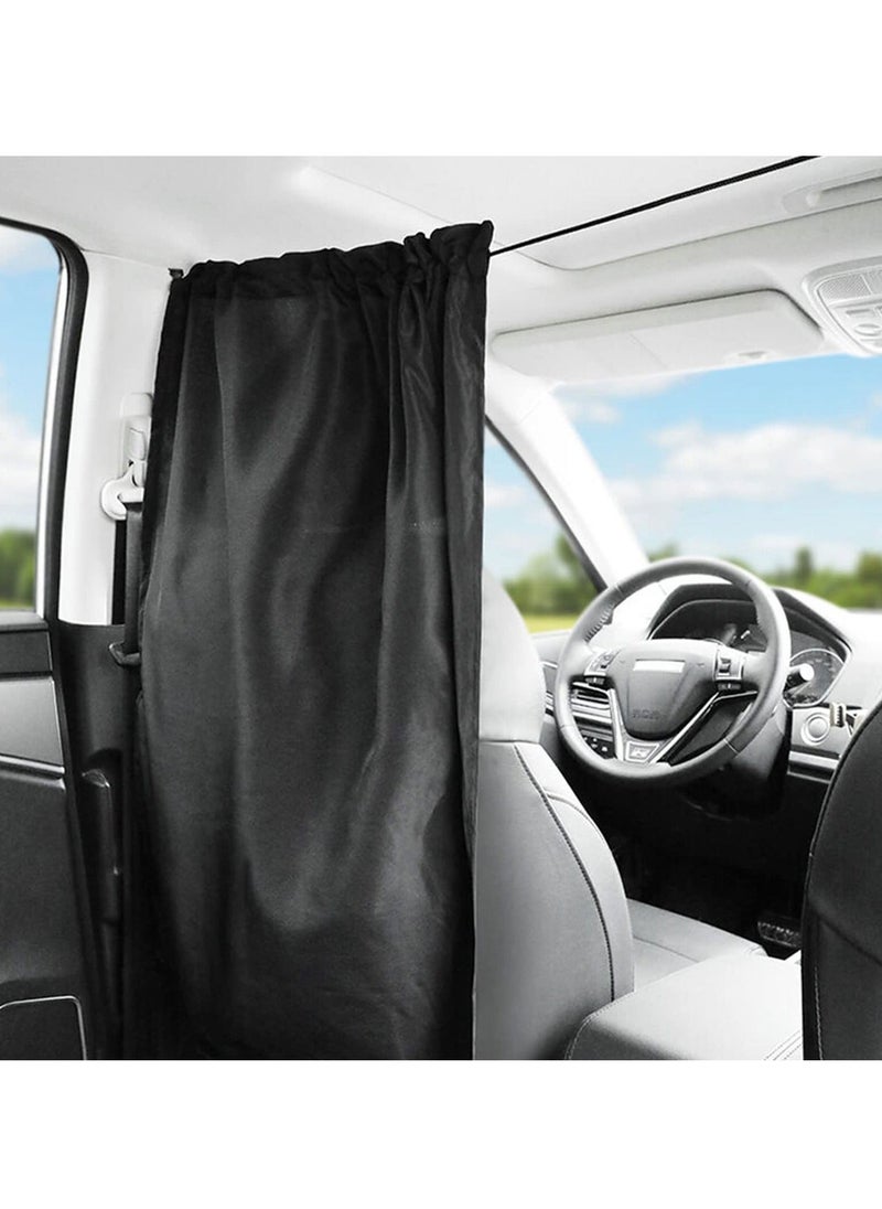 Y&D - Car Divider Curtain, Universal Curtains Sun Shade, Removable Front Rear Side Privacy for Travel Nap Night Camping - Image 1