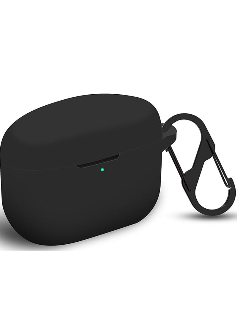 Case compatible with Sony WF-1000XM5. Silicone Protective Skin Cover for Sony XM5 Wireless Earbuds, Front LED Visible (Black)