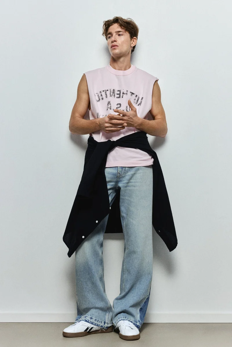 اتش اند ام جينز بقصة بووت كت وخصر عادي