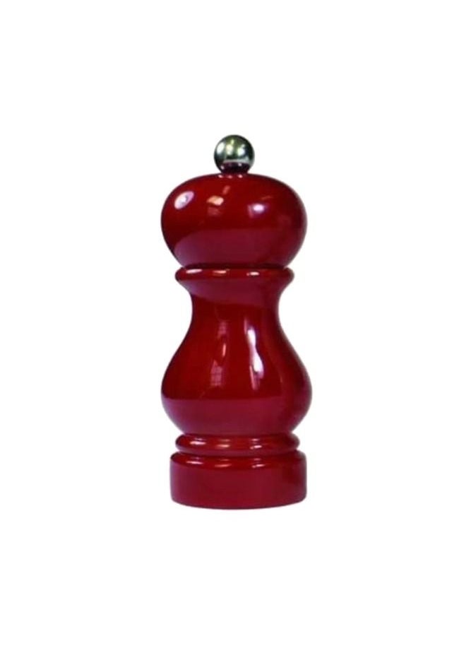 bisetti - BISETTI PEPPER MILL "SORRENTO" BEECH WOOD RED LACQUERED 13 CM - Image 1
