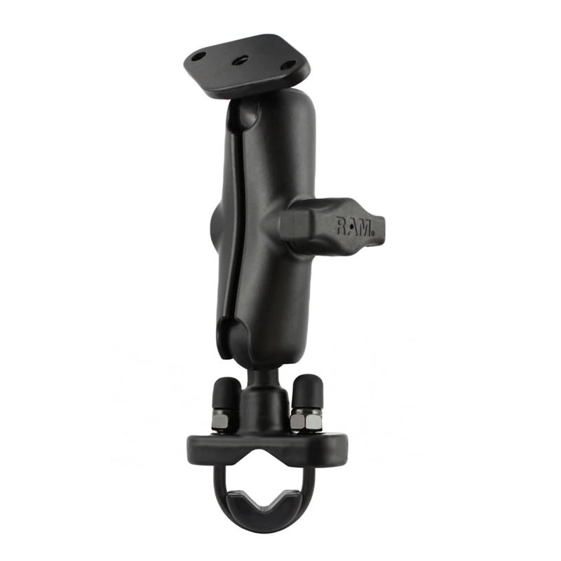 RAM Mounts Handlebar U-Bolt Double Ball Mount RAM-B-149ZU with Medium Arm for Rails .5" to 1.25" in Diameter - Image 1