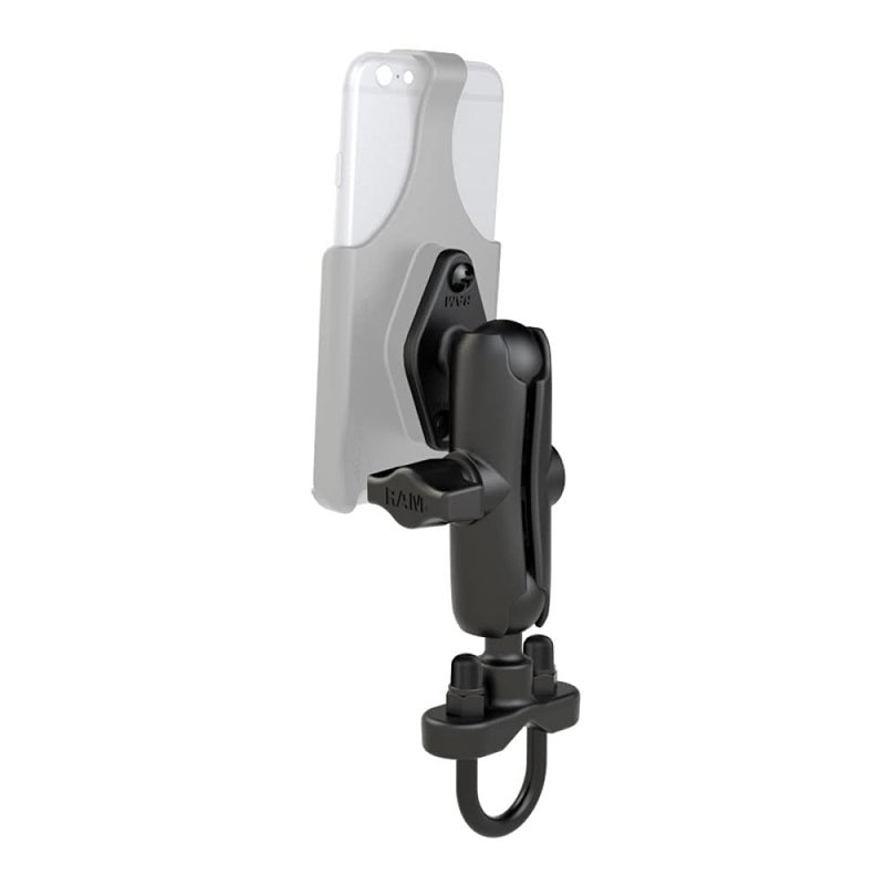 RAM Mounts Handlebar U-Bolt Double Ball Mount RAM-B-149ZU with Medium Arm for Rails .5" to 1.25" in Diameter - Image 2