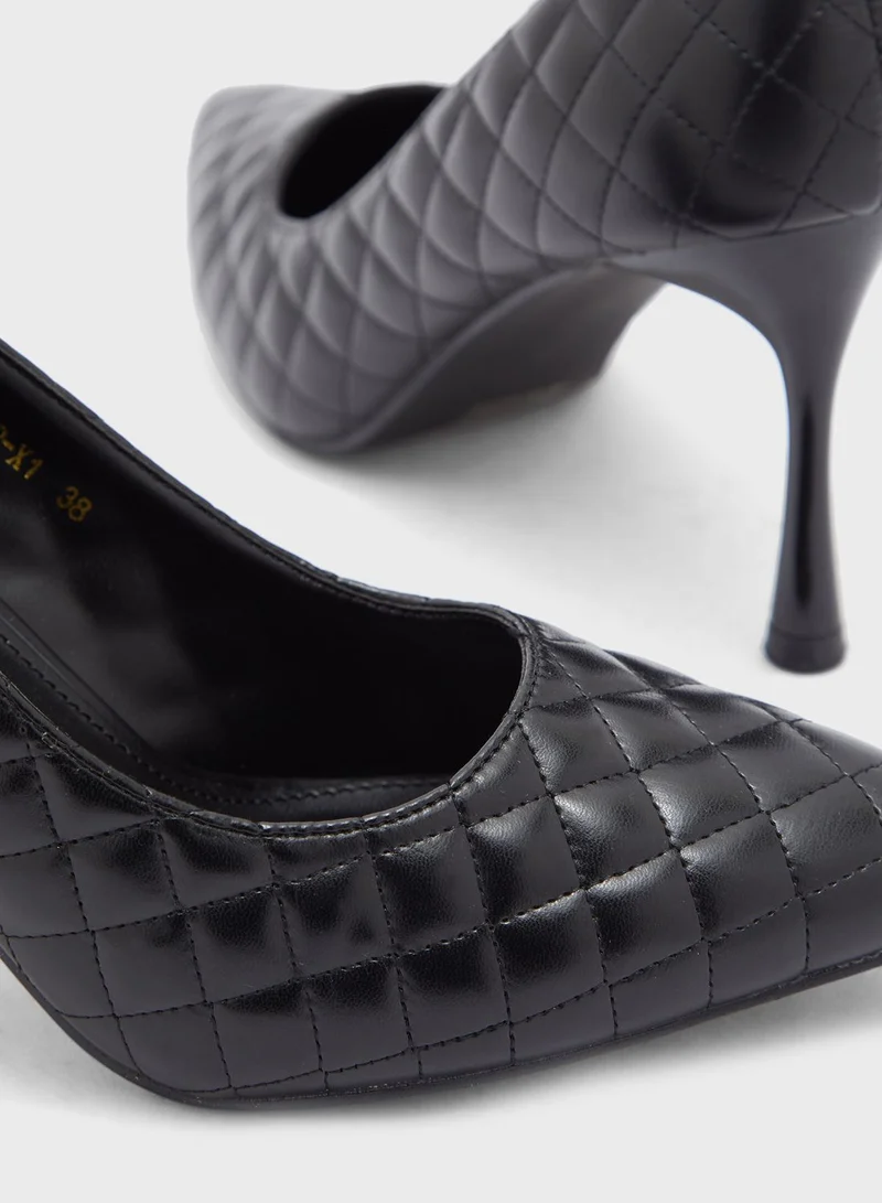 ELLA Quilted Pointed Pump