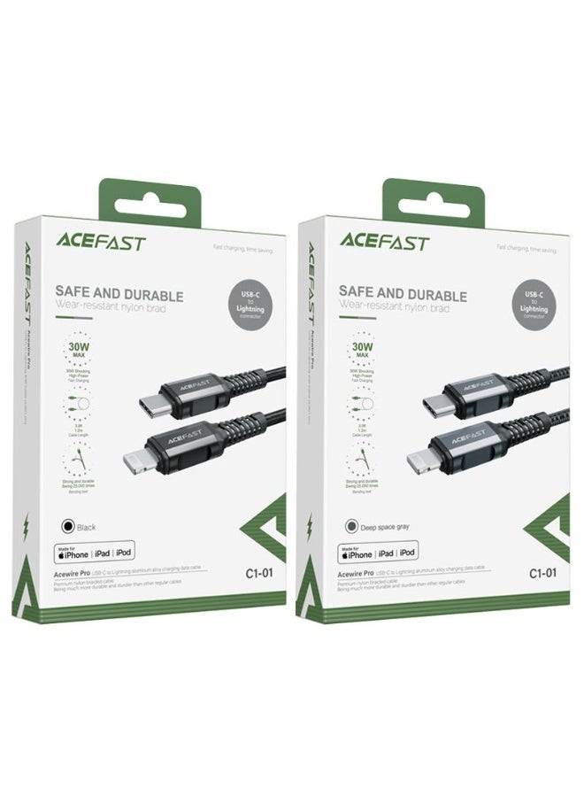ACEFAST Charging data cable C1-01 USB-C to Lightning - Image 5