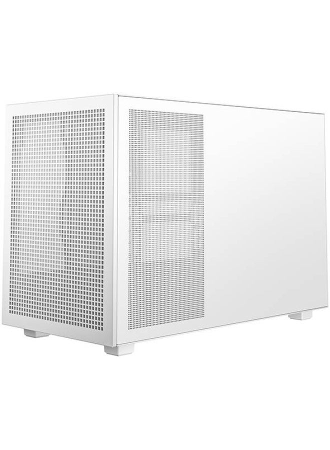 ديب كول صندوق حاسوب Deepcool CH260 Mini ITX، زجاج مقسّى، دعم للوحات الأم حتى مقاس Micro-ATX (بموصلات خلفية)، دعم لمبرد مائي (رادياتير) مقاس 360 مم، واجهة شبكية بالكامل، دعم لمزود طاقة ATX PS2، اللون الأبيض | R-CH260-WHNGM0-G-1 - Image 2