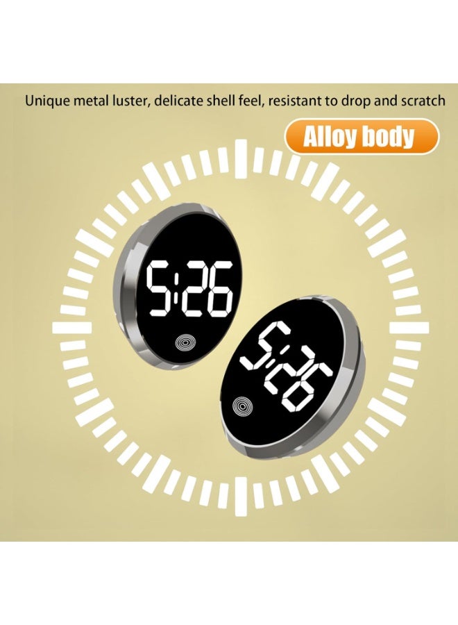 CMGTYYD 2Pcs Car Dashboard Clock, Led Display With Touch Control, Compact And Modern Design, Lightweight Build, Ideal For Vehicles, Refrigerators, Travel, And Classroom Use, 1.81 Inches - Image 4