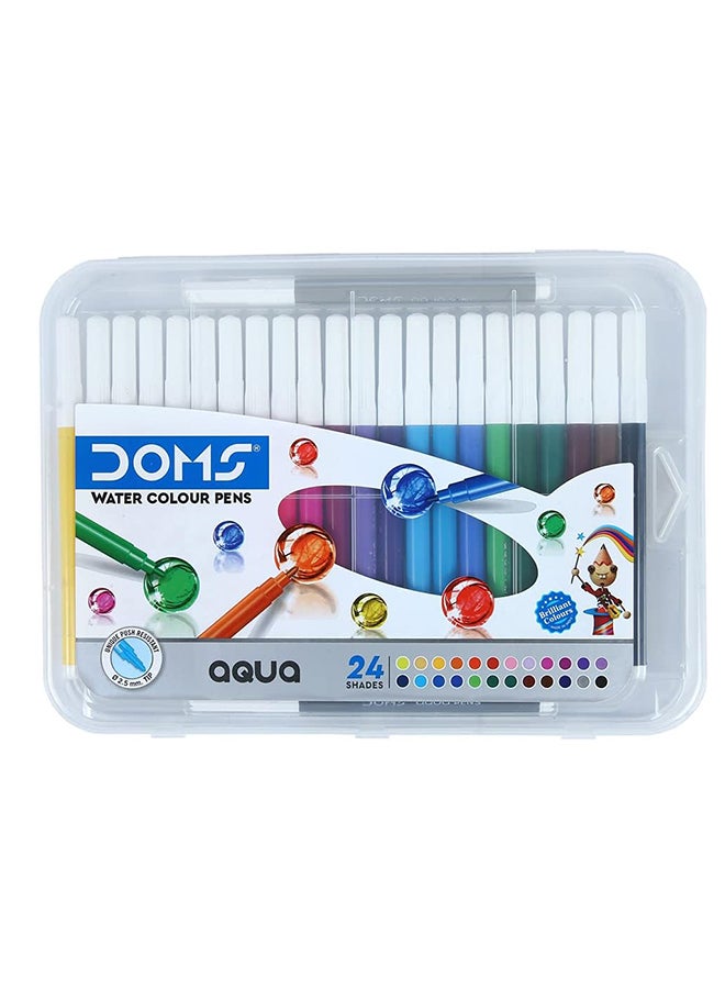DOMS AQUA WATER COLOUR PENS 24 SHADES - Image 1