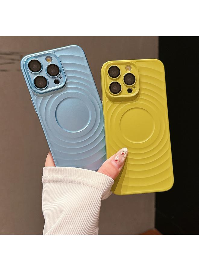 زبون جراب هاتف iPhone 13 Pro Max من مادة البولي كربونات المقاومة للصدمات بتصميم مموج - Image 4