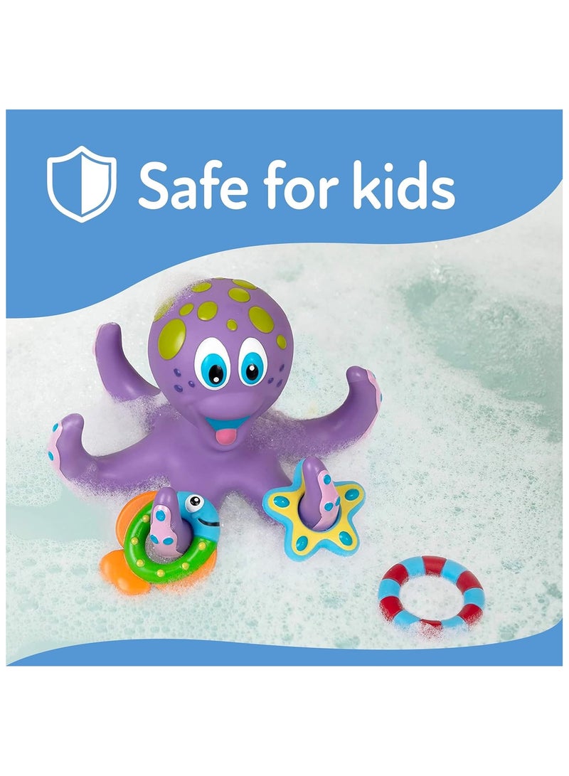 Soofam Baby Bath Toys, Octopus Bathtub Toys for Toddlers 1-3 Years Old, Floating Pool Games, Water Toys for Swimming, Ideal Birthday Gifts for Boys and Girls - Image 4