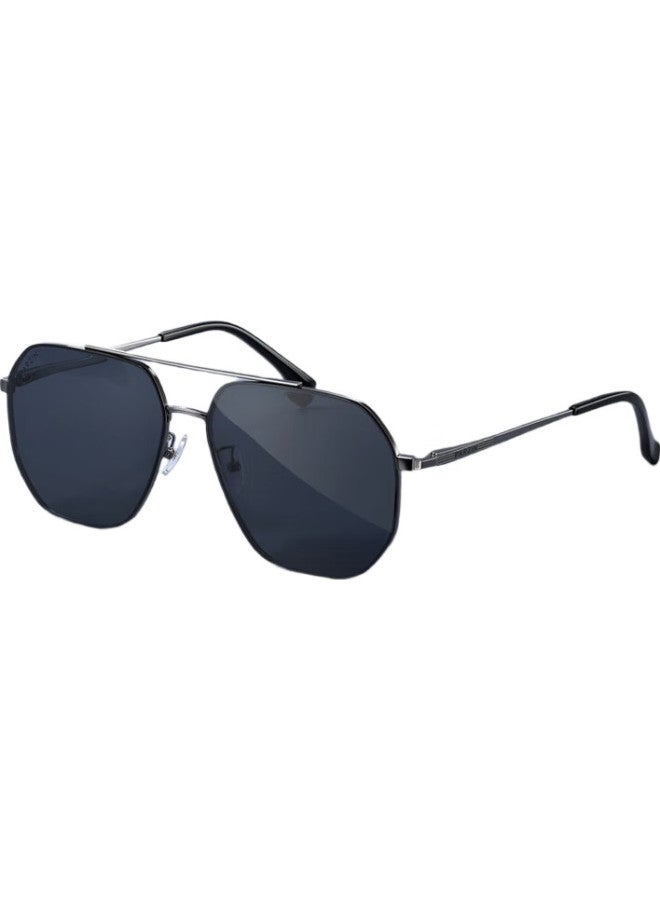 PARZIN Polarized Sunglasses For Men, Uv Protection Large Frame Frameless Vision, Driving Glasses Trendy Aviator Sunglasses For Men 8326 - Image 2