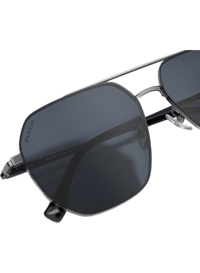PARZIN Polarized Sunglasses For Men, Uv Protection Large Frame Frameless Vision, Driving Glasses Trendy Aviator Sunglasses For Men 8326 - Image 3