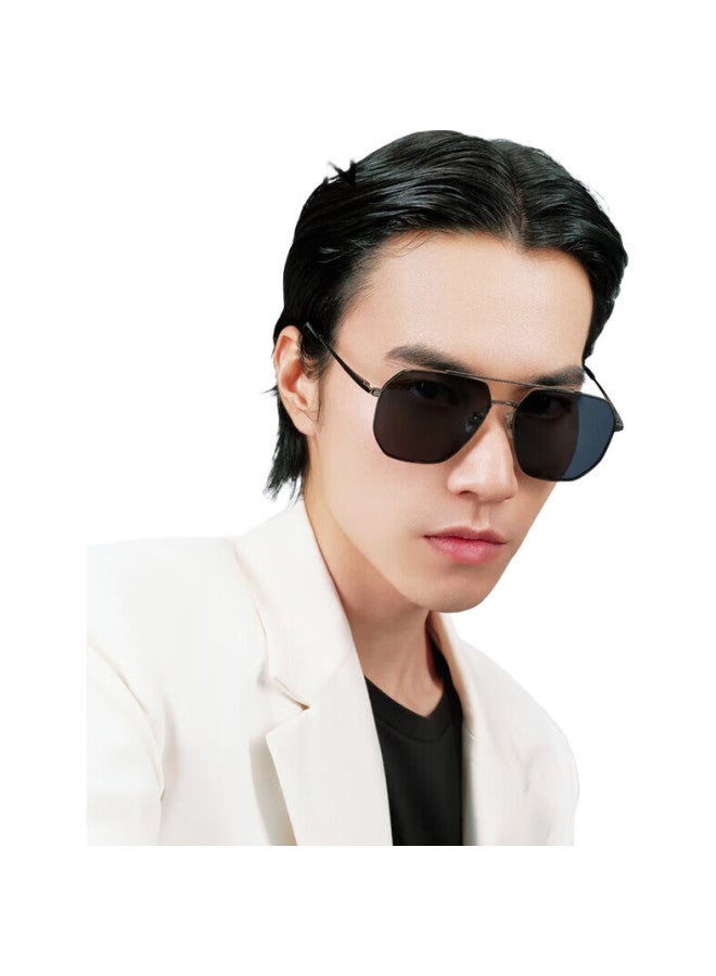 PARZIN Polarized Sunglasses For Men, Uv Protection Large Frame Frameless Vision, Driving Glasses Trendy Aviator Sunglasses For Men 8326 - Image 1