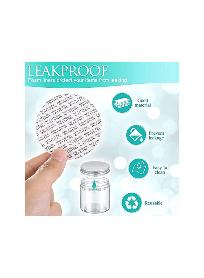 IAF Pieces 150ML Plastic Jars with Lids, Clear Jar Clear Storage, Containers Refillable Cosmetic Jars, Kitchen Storage Jars with Lids for Cosmetics Food Seasonings - Image 3