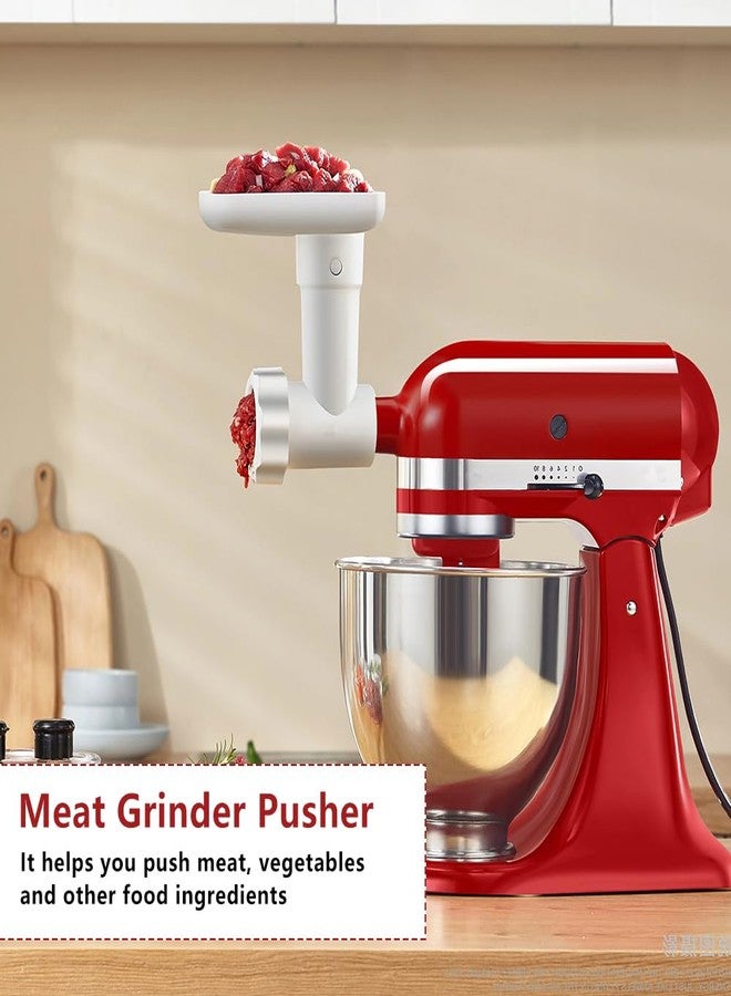 مكبس مفرمة لحم مقاس 7.87 بوصة متوافق مع KitchenAid، عبوة من قطعتين متوافقة مع Lem وغيرها من العلامات التجارية، أداة دفع عالمية لمفرمة اللحم والطعام لأدوات المطبخ، أبيض - Image 5