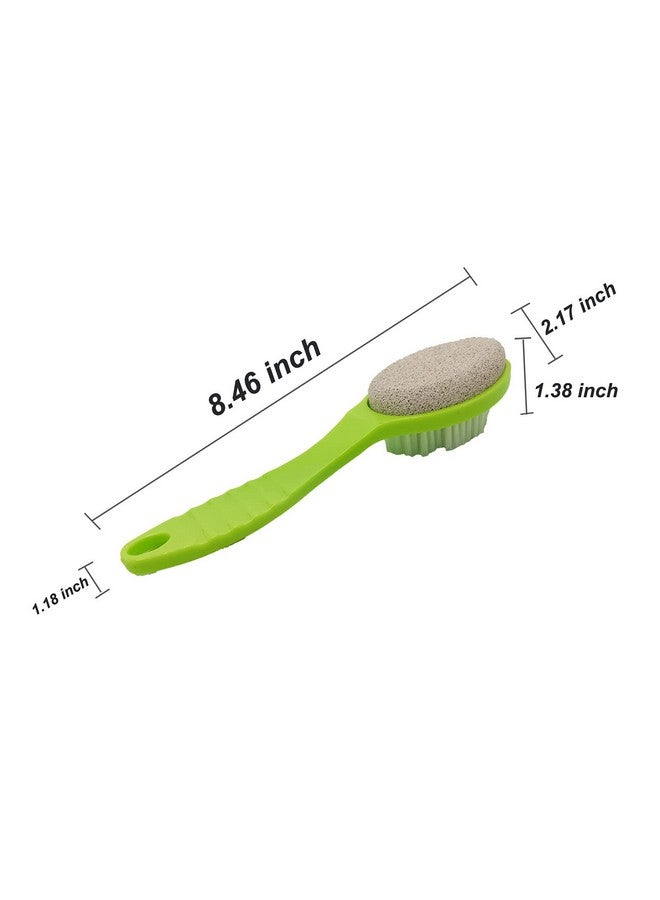 WAFJAMF Foot Stone Brush Exfoliating Brush Shower Foot Srubber With Pumice(1 Pcs Green)  - Image 2