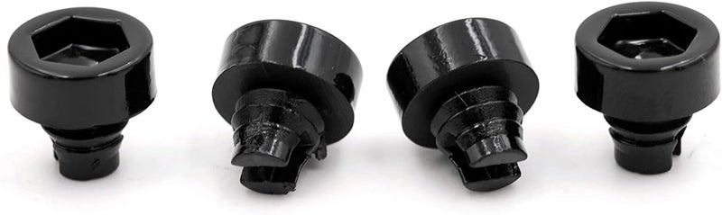 RTRHINOTUNING 100PCS Black Wheel Rim Lip Rivets Nuts - 7.5mm Hole Replacement Plastic Rivets - Image 5