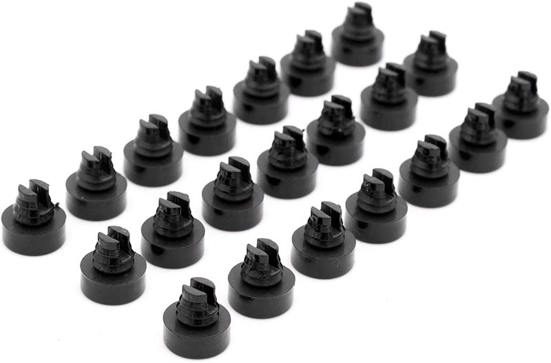 RTRHINOTUNING 100PCS Black Wheel Rim Lip Rivets Nuts - 7.5mm Hole Replacement Plastic Rivets - Image 4