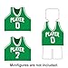 Nicolababe Building Blocks  Basketball Court Baseplates and Sets of 2 Basketball Hoop Basketball Goal Building Bricks for Basketball Game  Compatible with Major Brands Basketball PlaysetGreen - Image 4