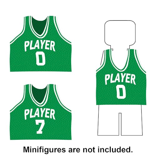Nicolababe Building Blocks  Basketball Court Baseplates and Sets of 2 Basketball Hoop Basketball Goal Building Bricks for Basketball Game  Compatible with Major Brands Basketball PlaysetGreen - Image 5