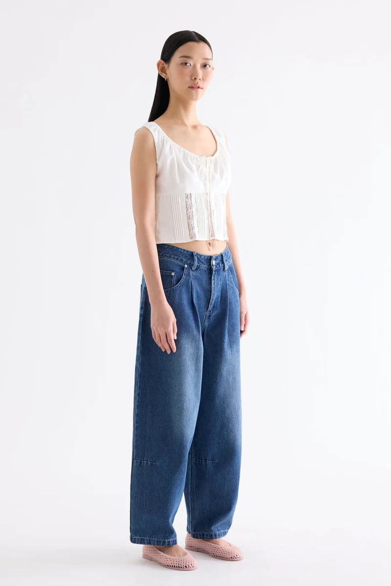 ذا اديتورز ماركت Debrie Lace Panel Top