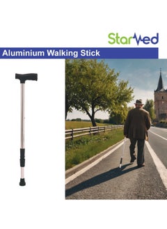 STARMED StarMed Adjustable Aluminium Walking Stick, Lightweight, for Elderly, Hiking, Blind Men and Women…  - Image 2