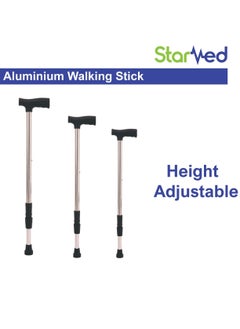 STARMED StarMed Adjustable Aluminium Walking Stick, Lightweight, for Elderly, Hiking, Blind Men and Women…  - Image 4