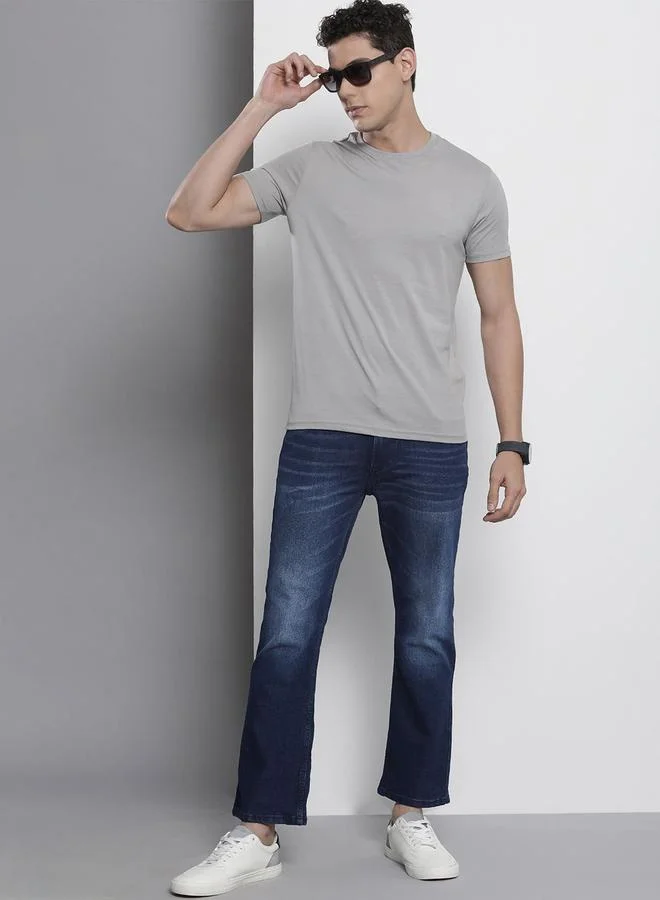 The Indian Garage Co  Men Bootcut Fit Solid Jeans for Men | Best Price UAE