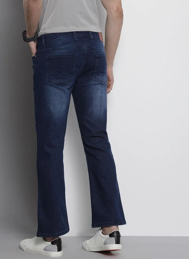 The Indian Garage Co  Men Bootcut Fit Solid Jeans for Men | Best Price UAE