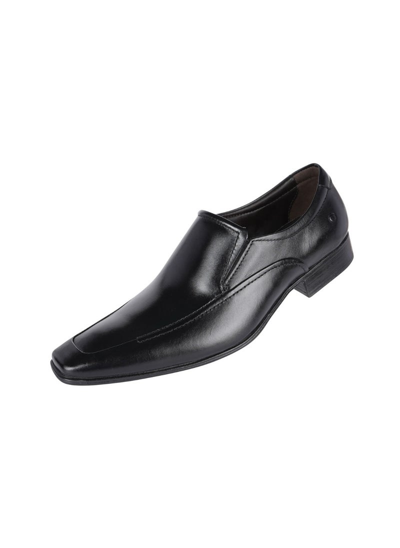 DEMOCRATA - 032-102 Democrata Mens Metropolitan Aspen Black Leather Slip On Shoe 450053-001 - Image 1