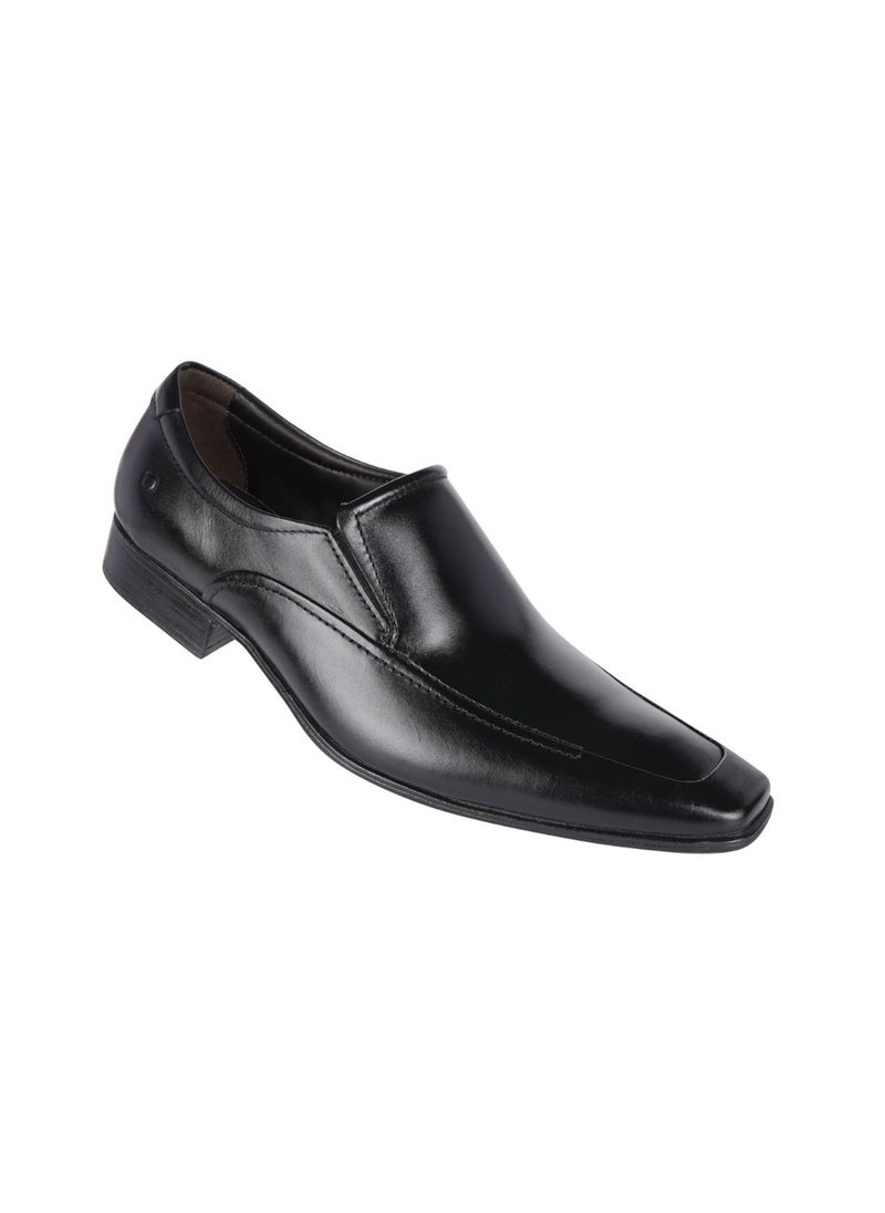 DEMOCRATA - 032-102 Democrata Mens Metropolitan Aspen Black Leather Slip On Shoe 450053-001 - Image 1