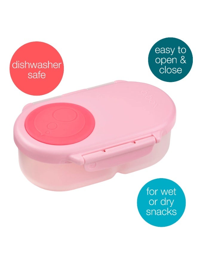 b.box Snackbox, Mini Bento Lunch Box with 2 Leakproof Compartments, Ideal for Toddlers, Kids Lunch & Snacks, Fits Whole Piece of Fruit, BPA Free - Image 2