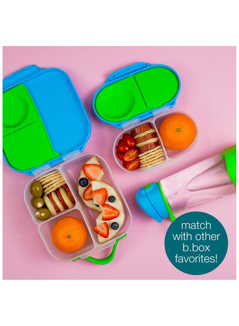b.box Snackbox, Mini Bento Lunch Box with 2 Leakproof Compartments, Ideal for Toddlers, Kids Lunch & Snacks, Fits Whole Piece of Fruit, BPA Free - Image 5