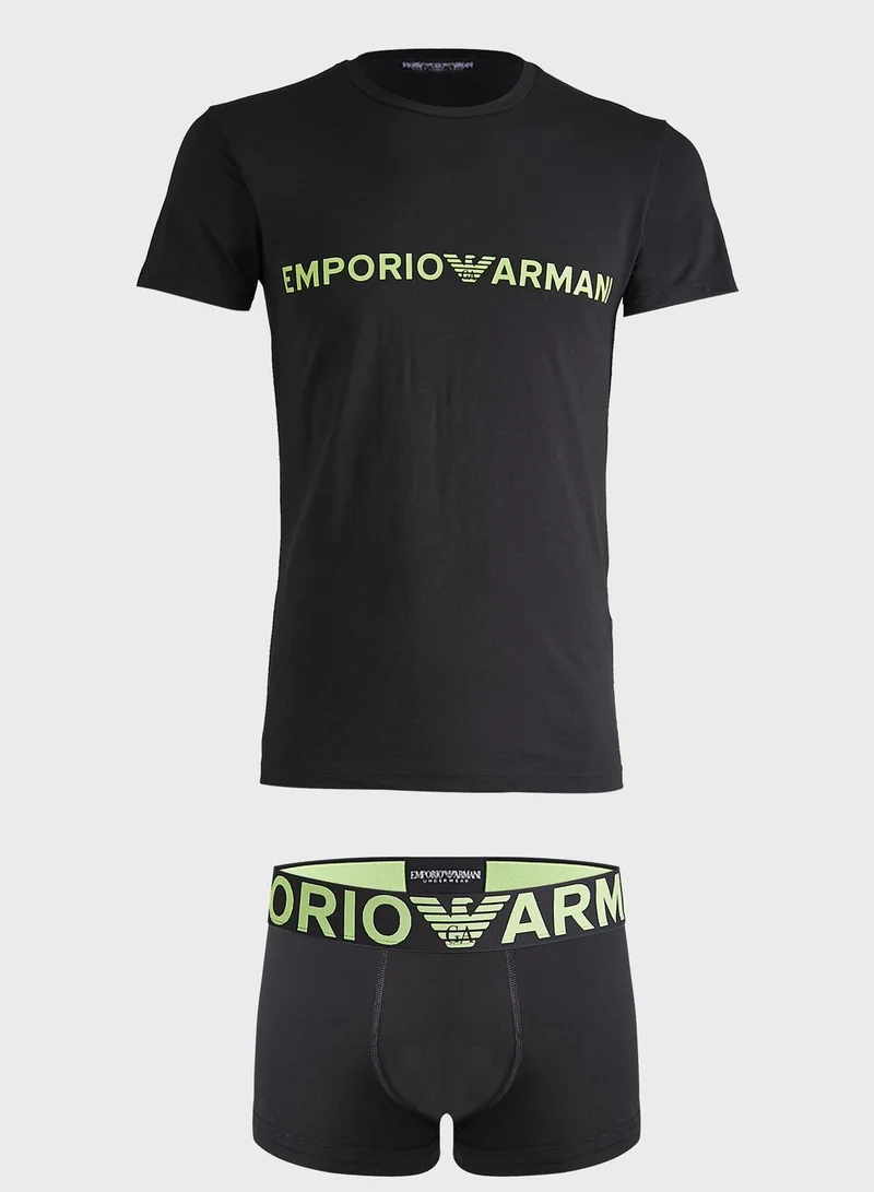 EMPORIO ARMANI Set Of T-Shirt And Trunk
