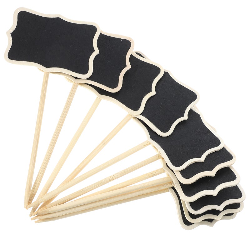 10pcs Mini Chalkboards Rectangle Blackboard for Message Board Signs Chalkboard Price Tags Plant Tag Blackboard for Home and Garden - Image 5
