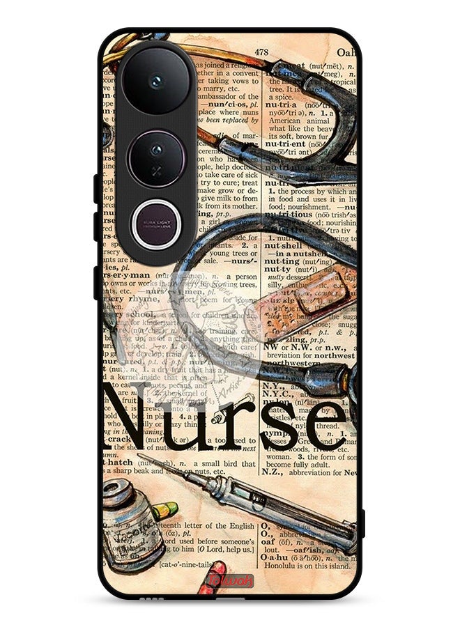 Tolwak Vivo V50 Lite Protective Case Cover Nurse Vintage Tools