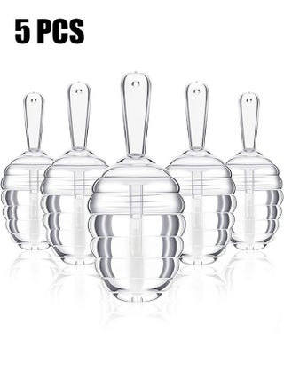 5 Pieces Honey Pots Shaped Lip Gloss Tube Empty Lip Gloss Containers Lip Balm Bottle Refillable Cute Lipstick Tubes with Wand for Women DIY Cosmetics, 6 ml(Clear) - pzsku/Z77848FE996DF45B7ED73Z/45/_/1728876716/22279253-e292-41ec-9f80-83806cbdc83b