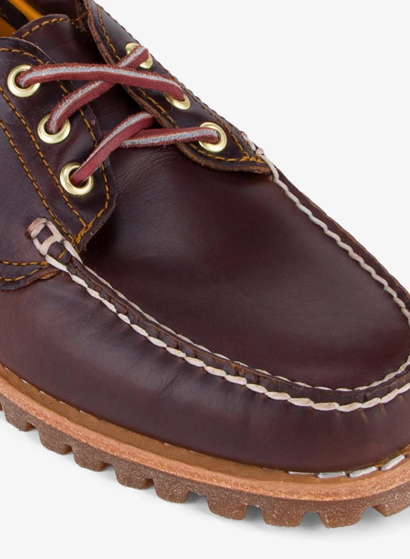Timberland Brown Women's Authentic 3-Eye Lug Classic Shoes for Women | Best Price UAE