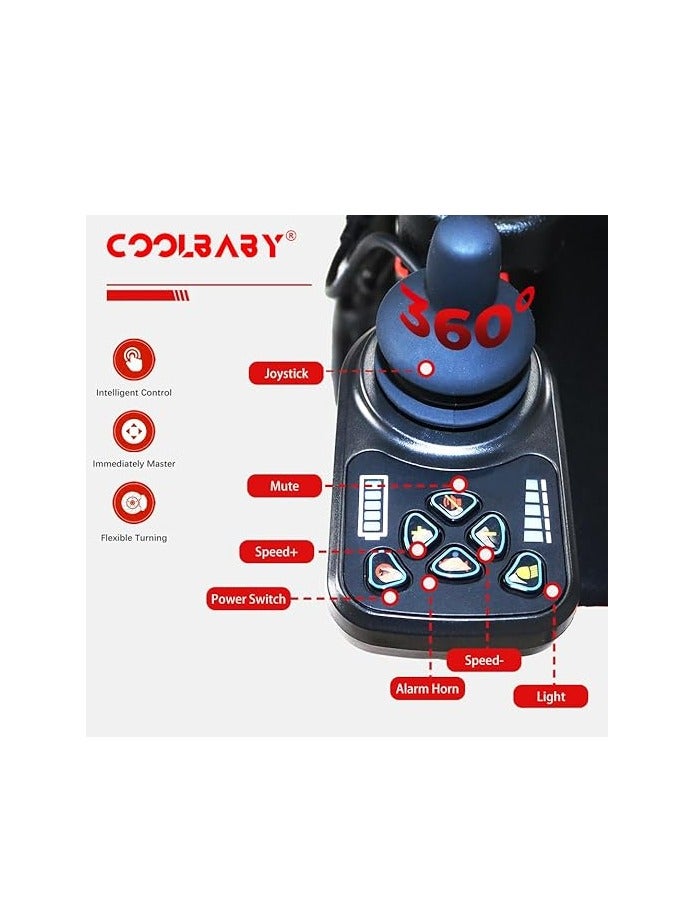 Cool Baby Golden Electric Chair for the Elderly Scooter for the Elderly Foldable and Portable Electric Four-wheel Scooter - Image 3