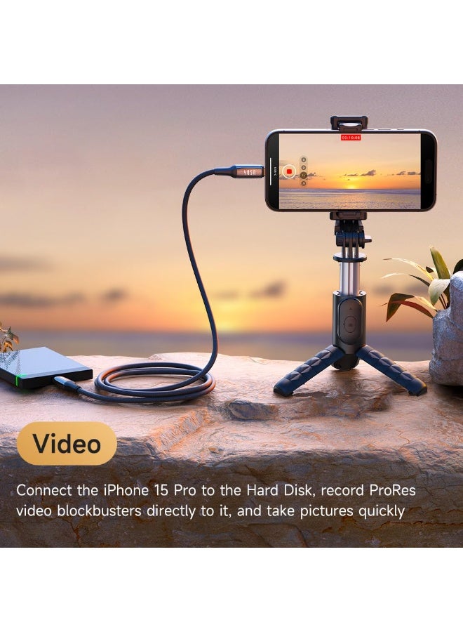 مكدودو كابل  CA-2990 بطول 4 أقدام، كابل شحن سريع USB-C إلى USB-C، 240 واط، 40 جيجابت في الثانية - Image 2